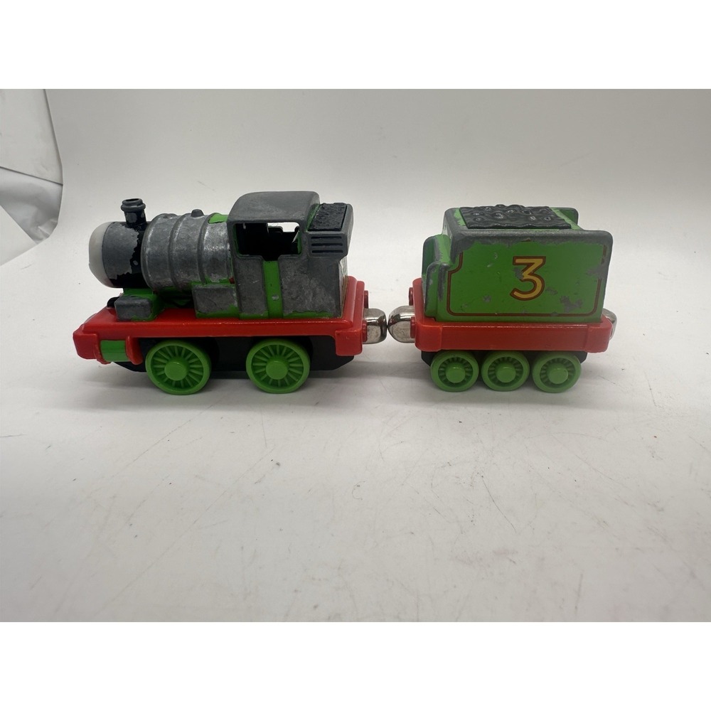 Thomas Friends Percy Die‎ Cast Train w/ Tender Learning Curve 2002 Metal Toy